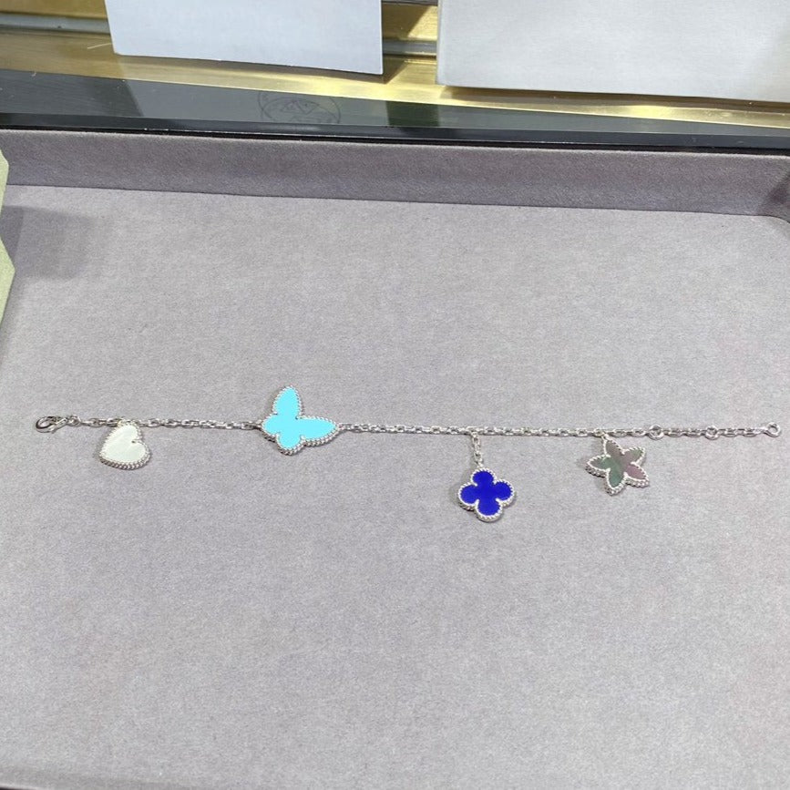 [Glow Jewelry]LUCKY SPRING SILVER BRACELET 4 MOTIF