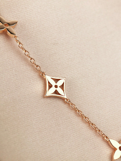 ¡®Glow Jewelry¡¯STAR AND SUN 7 MOTIFS GOLD BRACELET