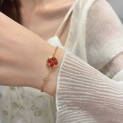 [Glow Jewelry]SUN PEDANT CARNELIAN BRACELET