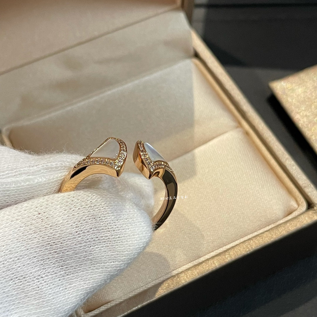 [Glow Jewelry]DREAM MOP DIAMOND OPEN RING