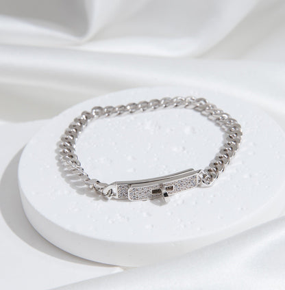 ¡®Glow Jewelry¡¯KELLY CHAIN SILVER DIAMOND BRACELET