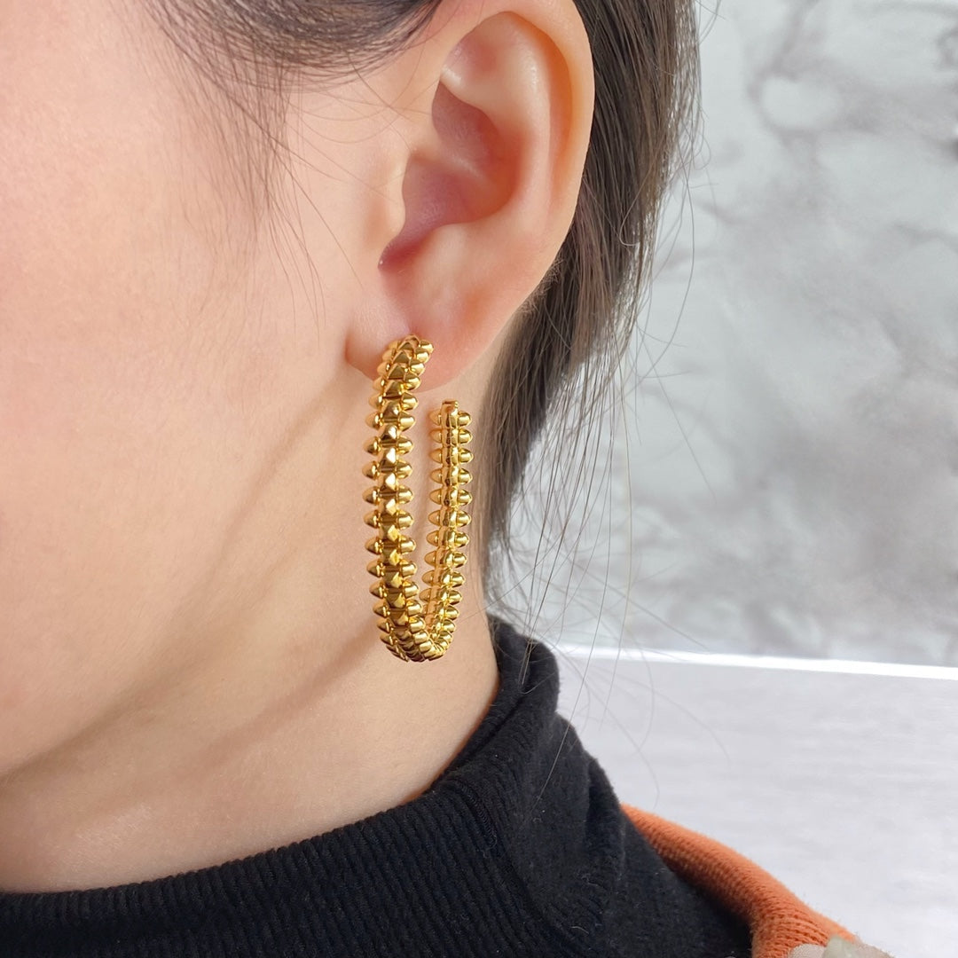 [Glow Jewelry]CLASH HOOP EARRINGS