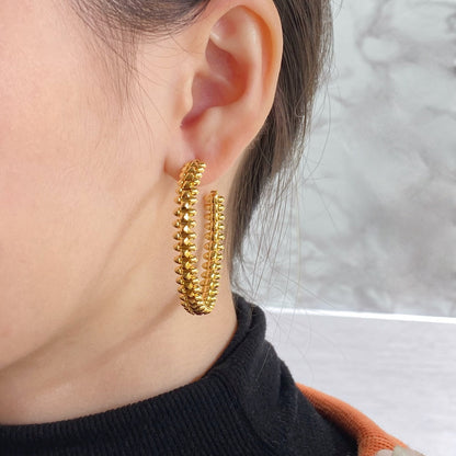 ¡®Glow Jewelry¡¯CLASH HOOP EARRINGS