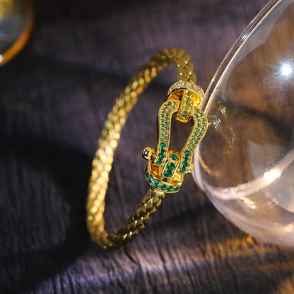¡®Glow Jewelry¡¯FORCE 10 GOLD GREEN DIAMOND PAVED