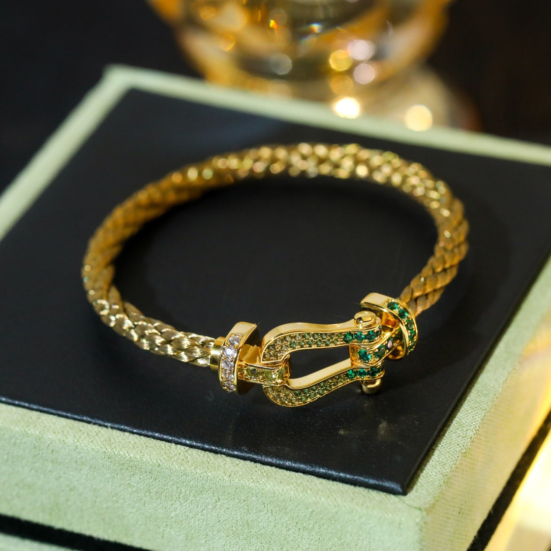 ¡®Glow Jewelry¡¯FORCE 10 GOLD GREEN DIAMOND PAVED