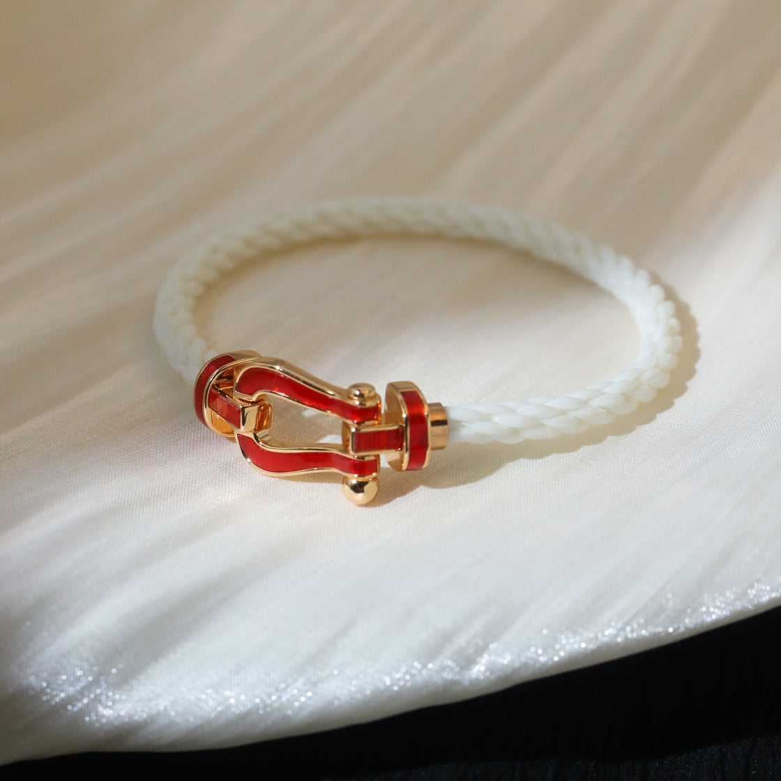 [Glow Jewelry]FORCE 10 WHITE TEXTILE DIAMOND PAVED