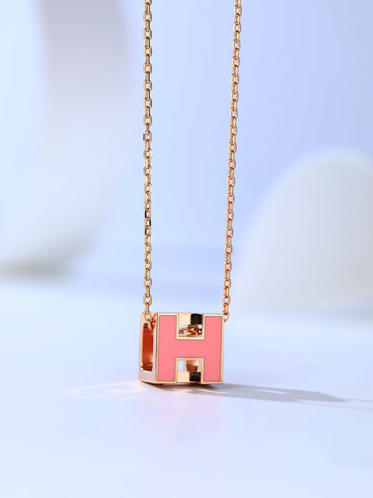 ¡®Glow Jewelry¡¯H CAGE PINK GOLD NECKLACE