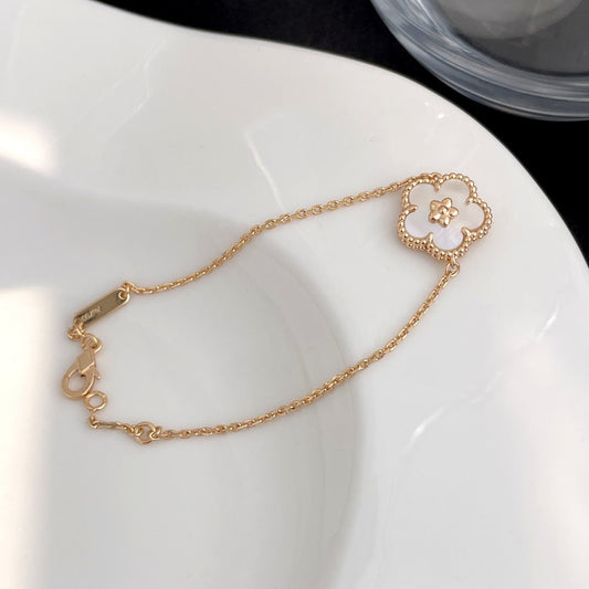 [Glow Jewelry]LUCKY SPRING ROSE GOLD MOP BRACELET