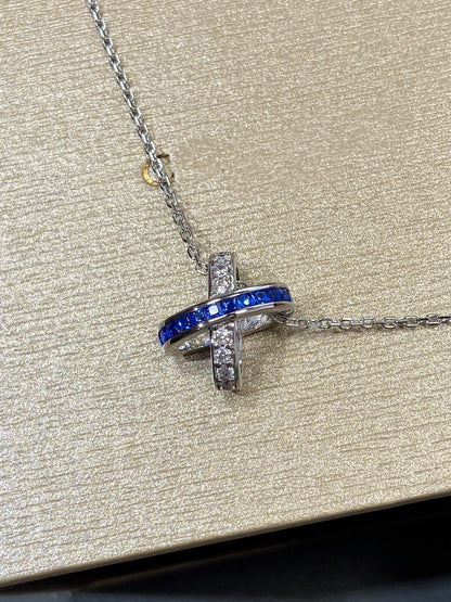 ¡®Glow Jewelry¡¯LIENS DIAMOND SILVER NECKLACE