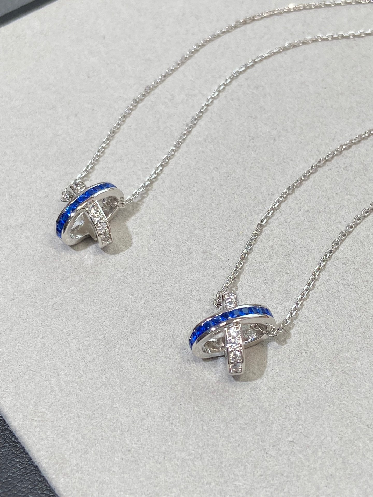 ¡®Glow Jewelry¡¯LIENS DIAMOND SILVER NECKLACE