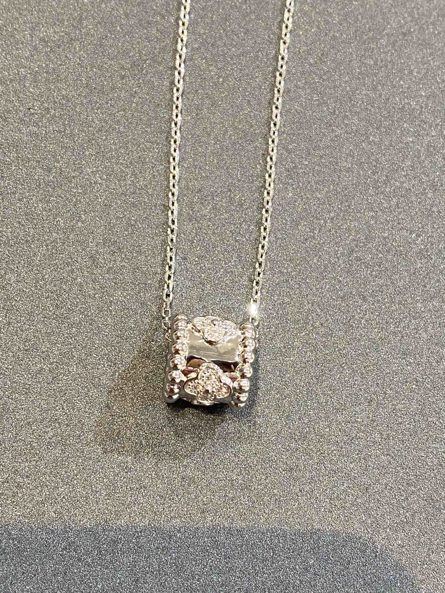 ¡®Glow Jewelry¡¯PERLEE PEDANT SIVLER DIAMOND NECKLACE