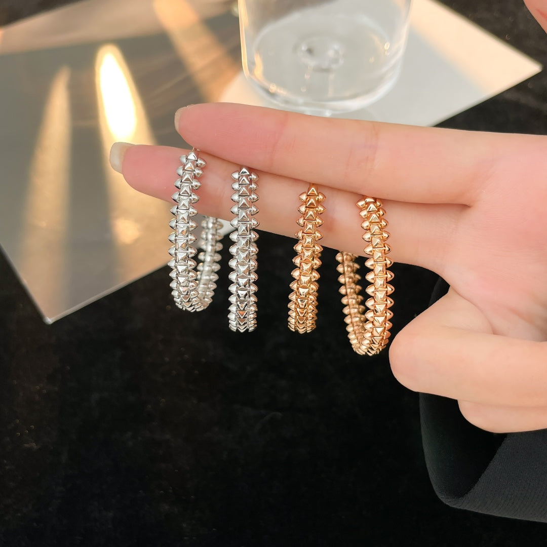 ¡®Glow Jewelry¡¯CLASH HOOP EARRINGS