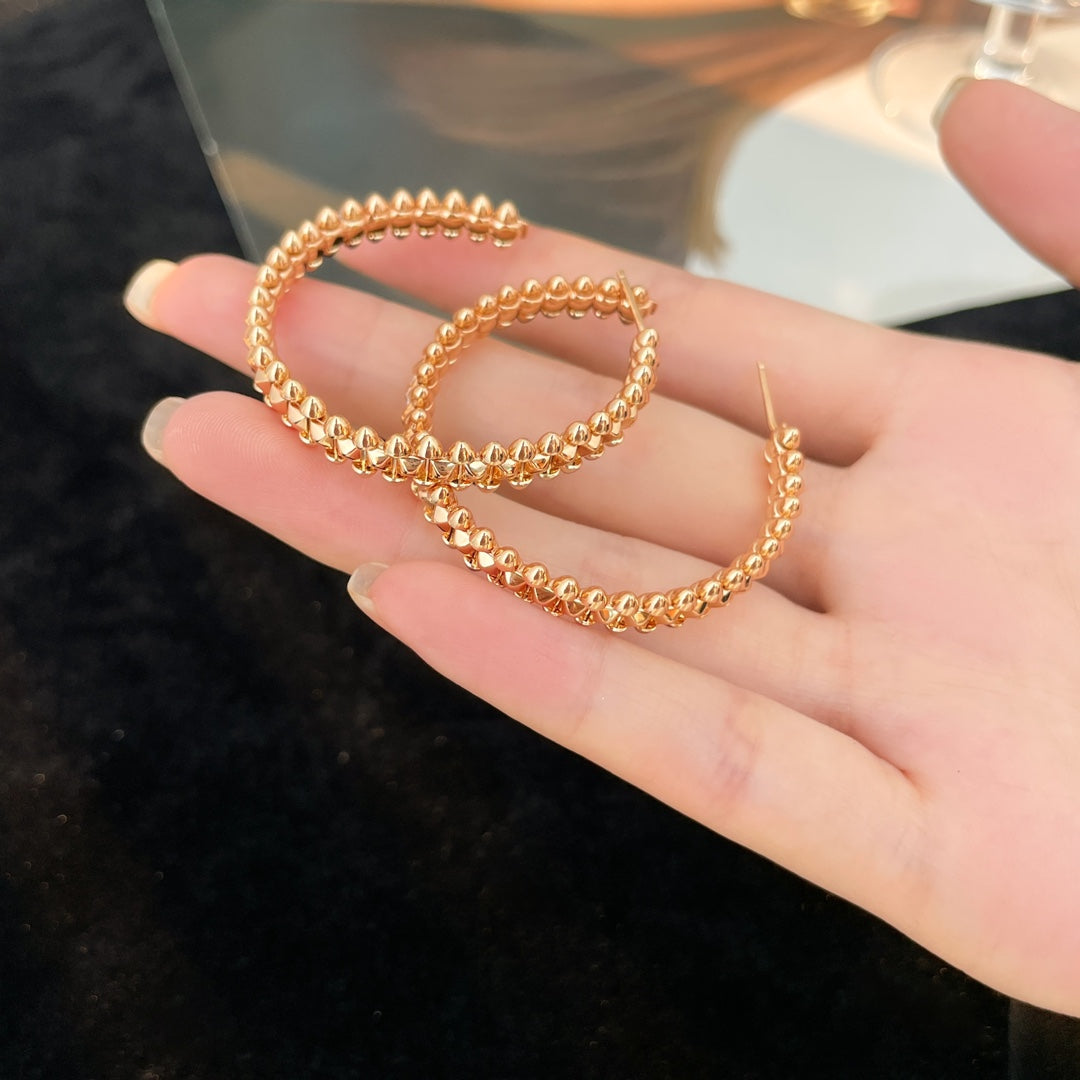 ¡®Glow Jewelry¡¯CLASH HOOP EARRINGS