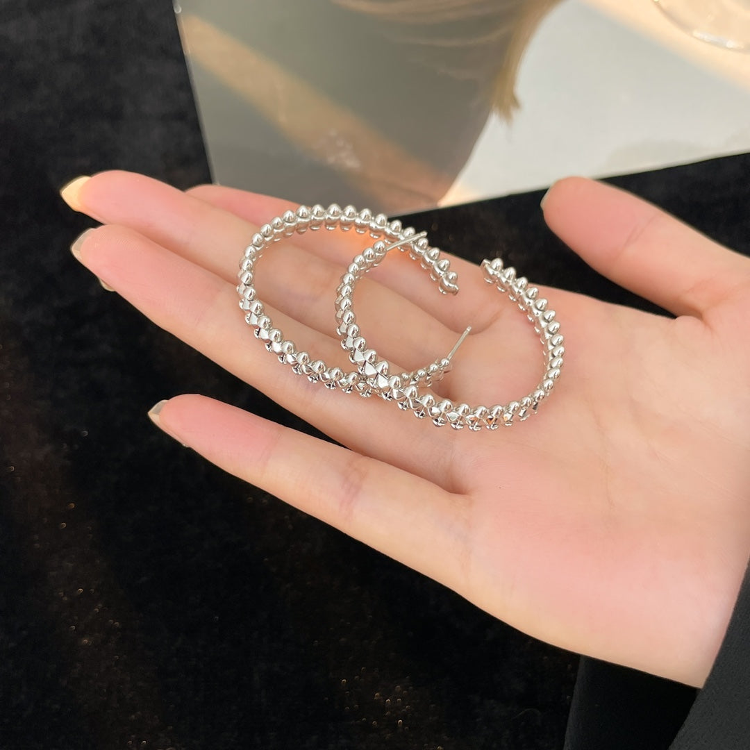 ¡®Glow Jewelry¡¯CLASH HOOP EARRINGS