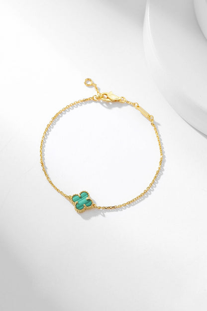¡®Glow Jewelry¡¯CLOVER BRACELET MALACHITE 1 MOTIF