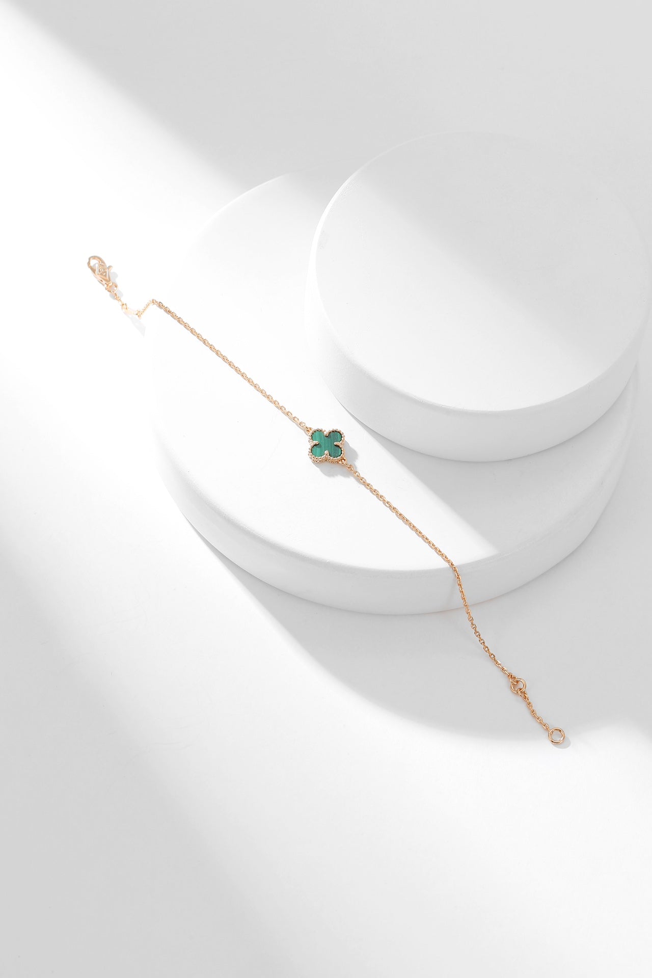 ¡®Glow Jewelry¡¯CLOVER BRACELET MALACHITE 1 MOTIF