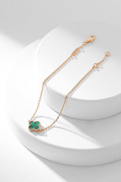 ¡®Glow Jewelry¡¯CLOVER BRACELET MALACHITE 1 MOTIF