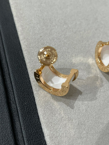 [Glow Jewelry]ZERO 1 PINK GOLD CERAMIC EARRINGS