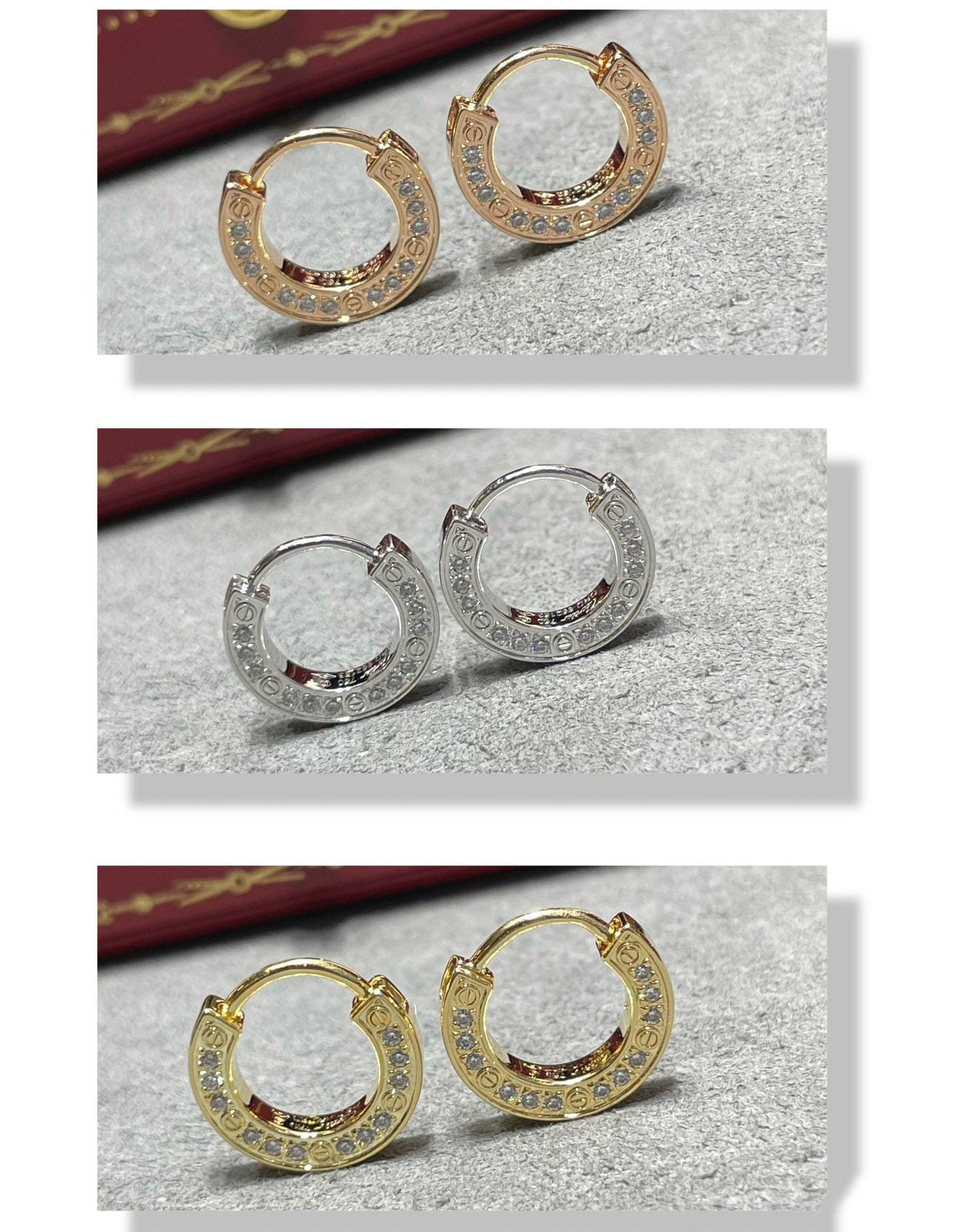 [Glow Jewelry]LOVE DIAMOND EARRINGS