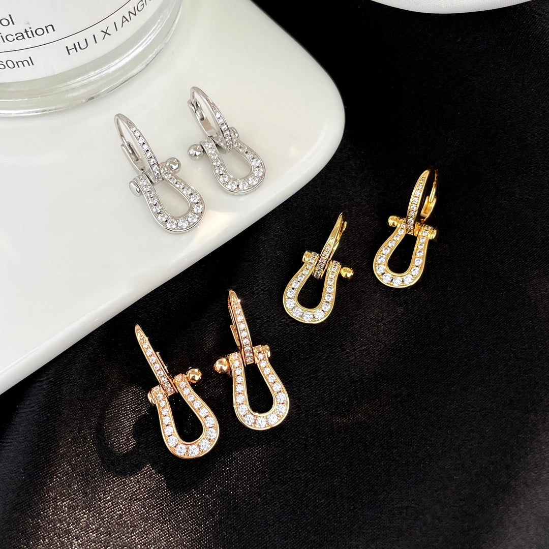 ¡®Glow Jewelry¡¯FORCE 10 FULL DIAMOND DROP EARRINGS MEDIUM MODEL