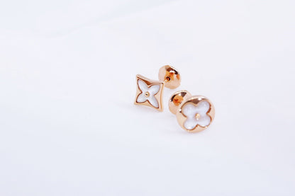 ¡®Glow Jewelry¡¯STAR AND SUN PINK GOLD MOP STUD EARRINGS