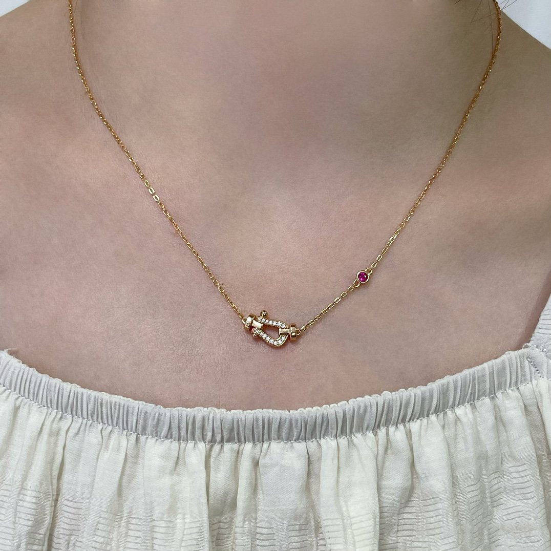 ¡®Glow Jewelry¡¯FORCE 10 DIAMOND PINK GOLD NECKLACE