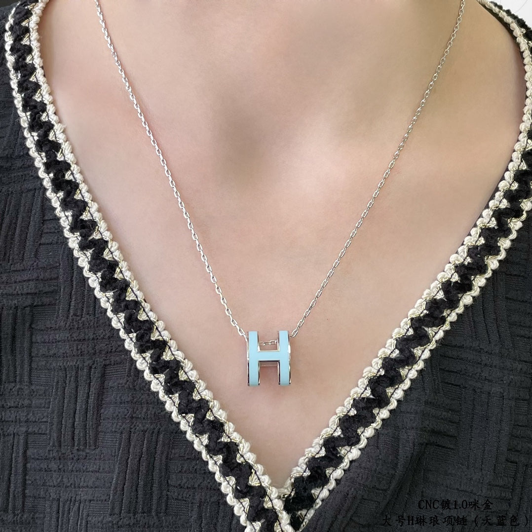 ¡®Glow Jewelry¡¯POP H SKY BLUE NECKLACE