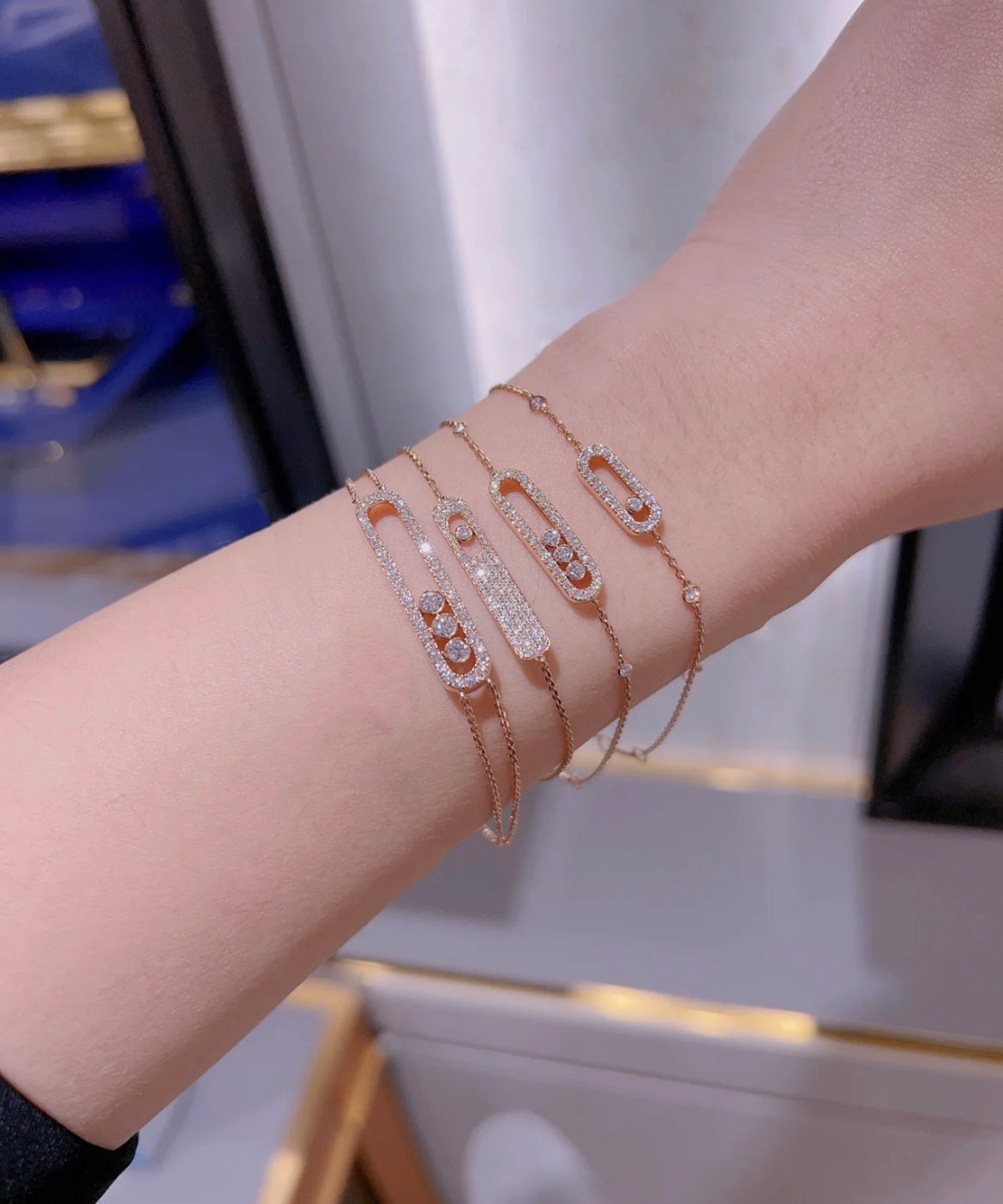[Glow Jewelry]MOVE CLASSIQUE DIAMOND PAVED BRACELET