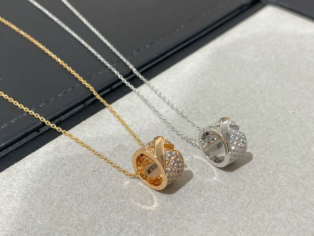 ¡®Glow Jewelry¡¯LIENS EVIDENCE DIAMOND PAVED NECKLACE