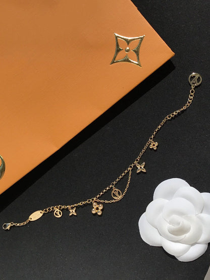 ¡®Glow Jewelry¡¯BLOOMING PINK GOLD MOP BRACELET