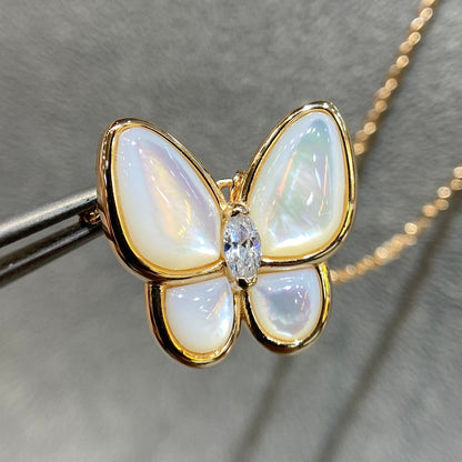 [Glow Jewelry]BUTTERFLY MOP DIAMOND NECKLACE