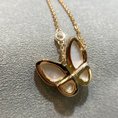 [Glow Jewelry]BUTTERFLY MOP DIAMOND NECKLACE