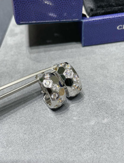 ¡®Glow Jewelry¡¯BEE LOVE DIAMOND HOOP EARRINGS