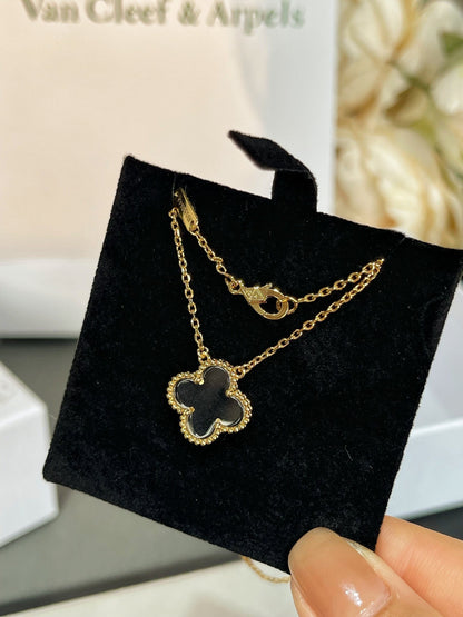 ¡®Glow Jewelry¡¯CLOVER ROCK CRYSTAL ROSE GOLD NECKLACE