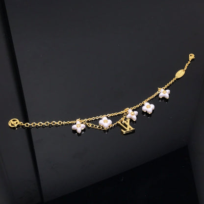 ¡®Glow Jewelry¡¯LOGO 6 MOTIF STAR AND SUN GOLD BRACELET
