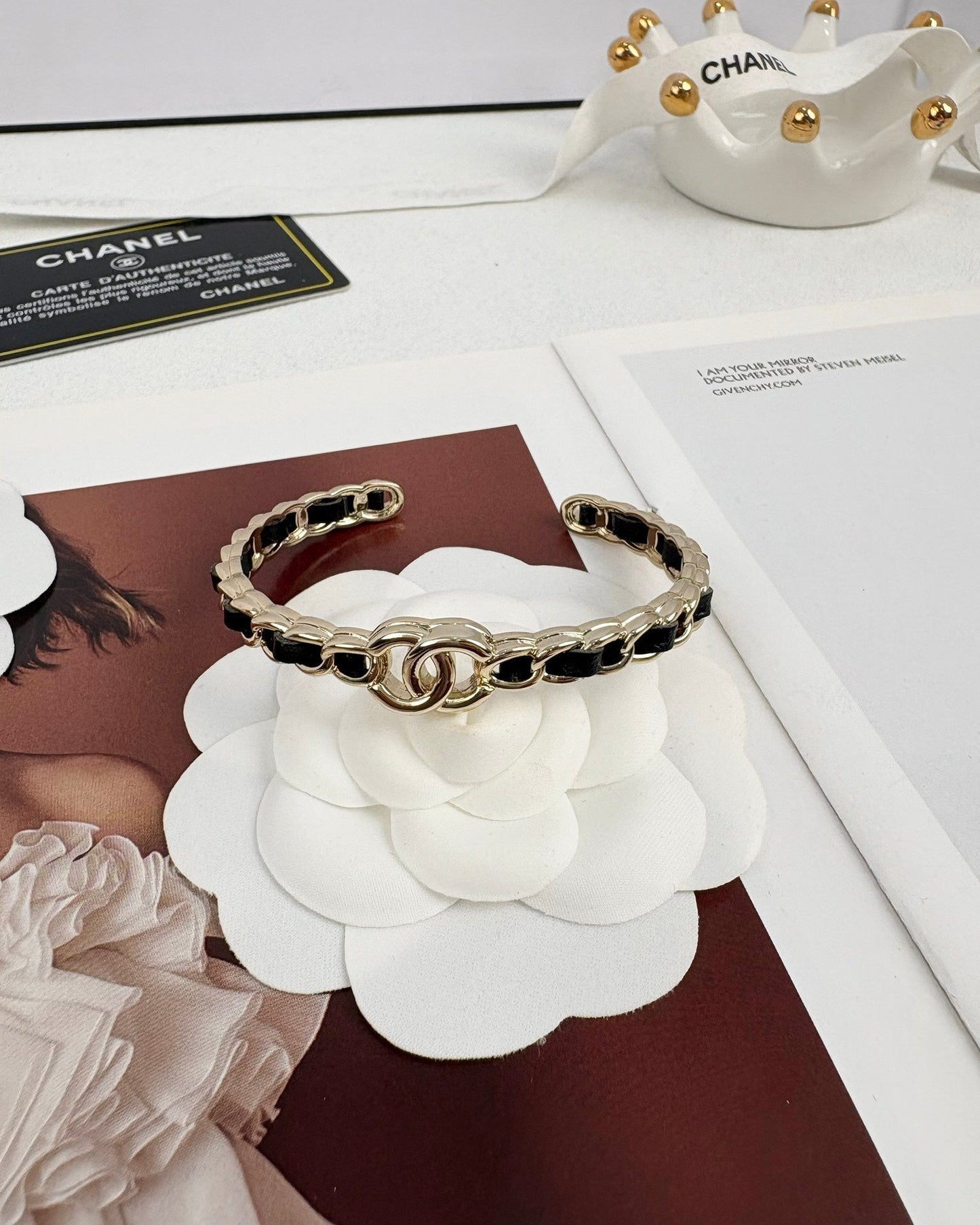 [Glow Jewelry]Double C Open Bangle