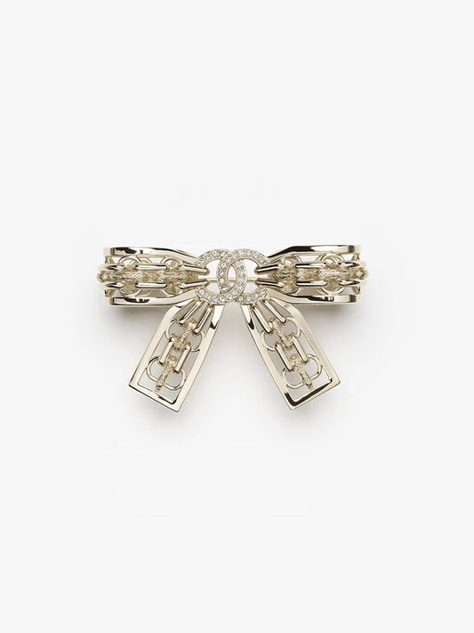 [Glow Jewelry]25K Hollow Bow Brooch