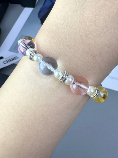[Glow Jewelry]Colorful Transparent Resin Bracelet