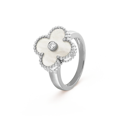 ¡®Glow Jewelry¡¯CLOVER SILVER MOP DIAMOND RING