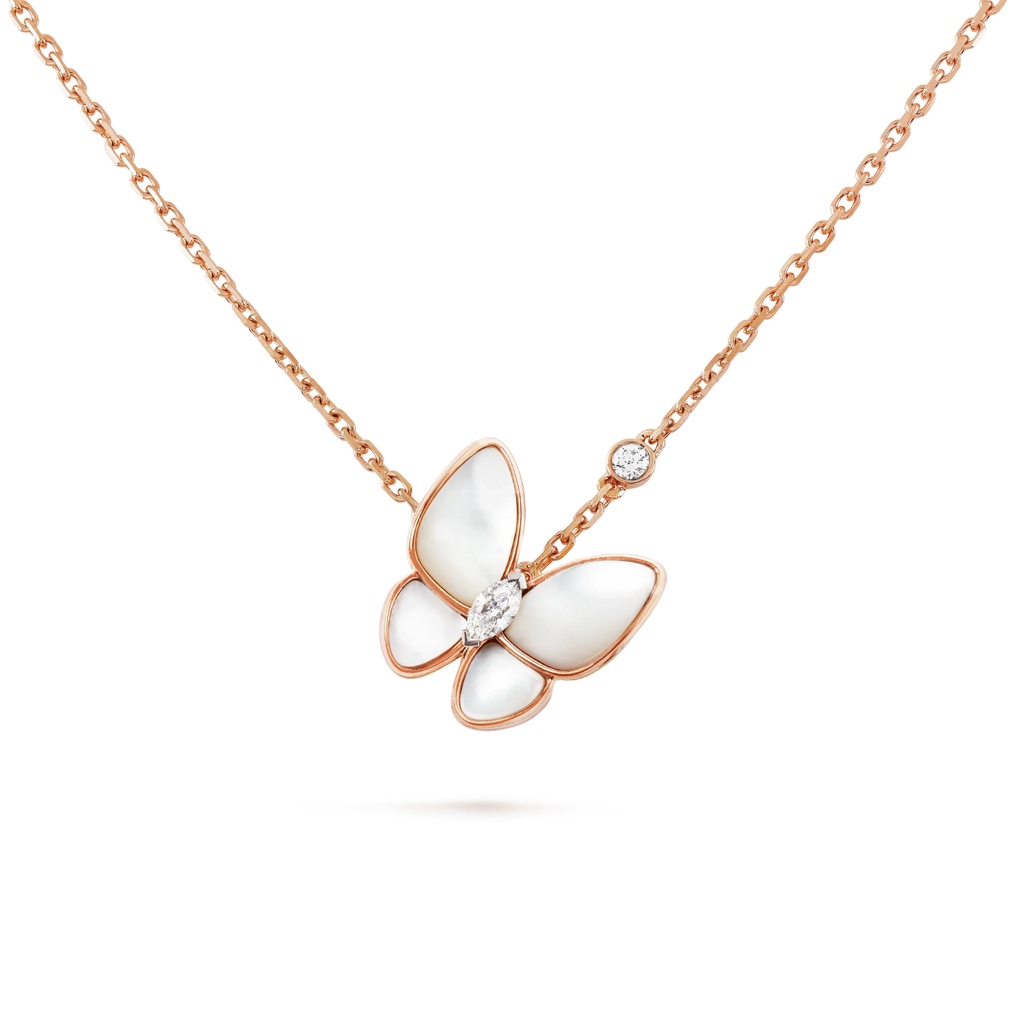 ¡®Glow Jewelry¡¯BUTTERFLY MOP DIAMOND NECKLACE