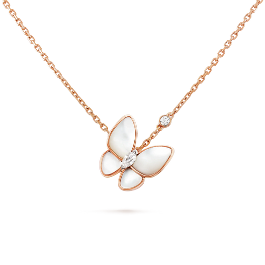 ¡®Glow Jewelry¡¯BUTTERFLY MOP DIAMOND NECKLACE