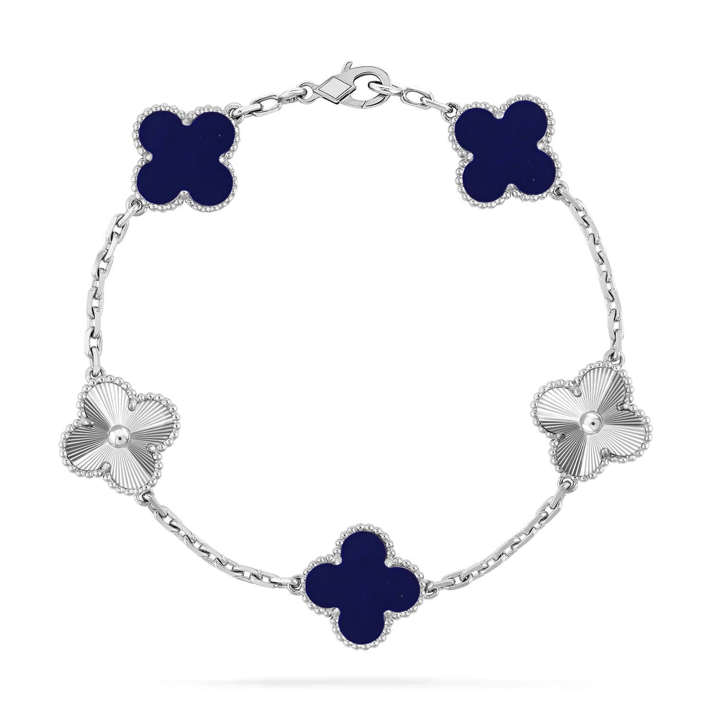 [Glow Jewelry]New CLOVER 5 MOTIF LAPIS LAZULI BRACELET COLLECTION