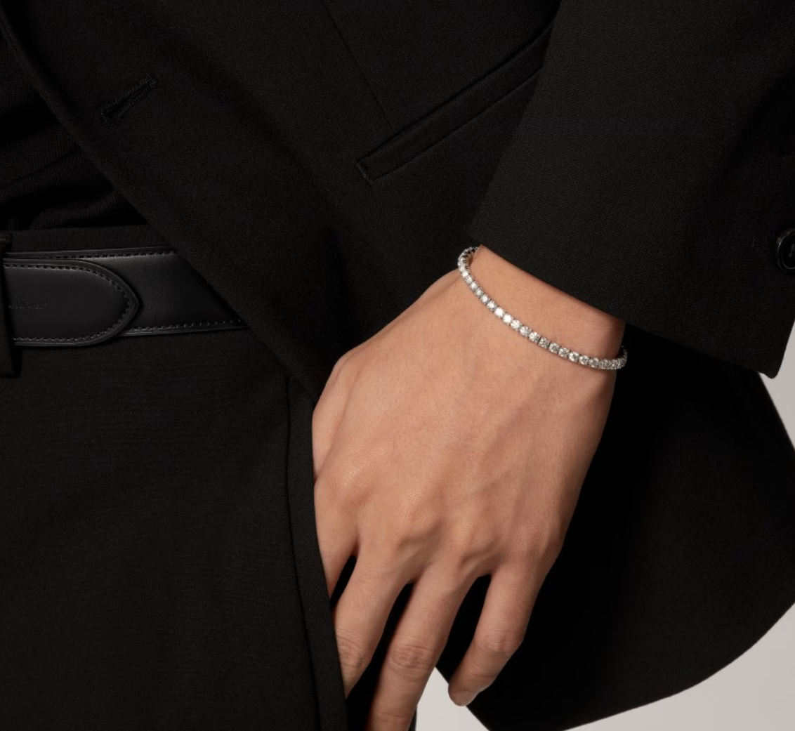[Glow Jewelry]  CLASSIC BASEBALL BRACELAT, 52 DIAMOND
