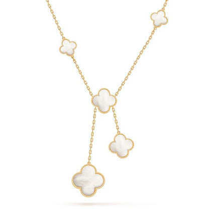 ¡®Glow Jewelry¡¯CLOVER MOTHER OF PEARL NECKLACE 6 MOTIF