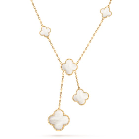 [Glow Jewelry]CLOVER MOTHER OF PEARL NECKLACE 6 MOTIF