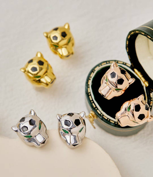 [Glow Jewelry] CHRRTAH-PRINT STUD EARRINGS, THREE COLORS