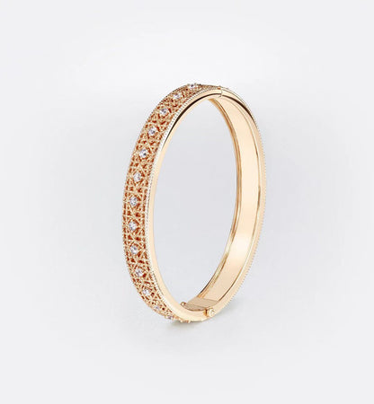 [Glow Jewelry] 2026 WOVEN-PATTERN BRACELET SET WITH FULL DIAMOND INLAY THREE-COLORS