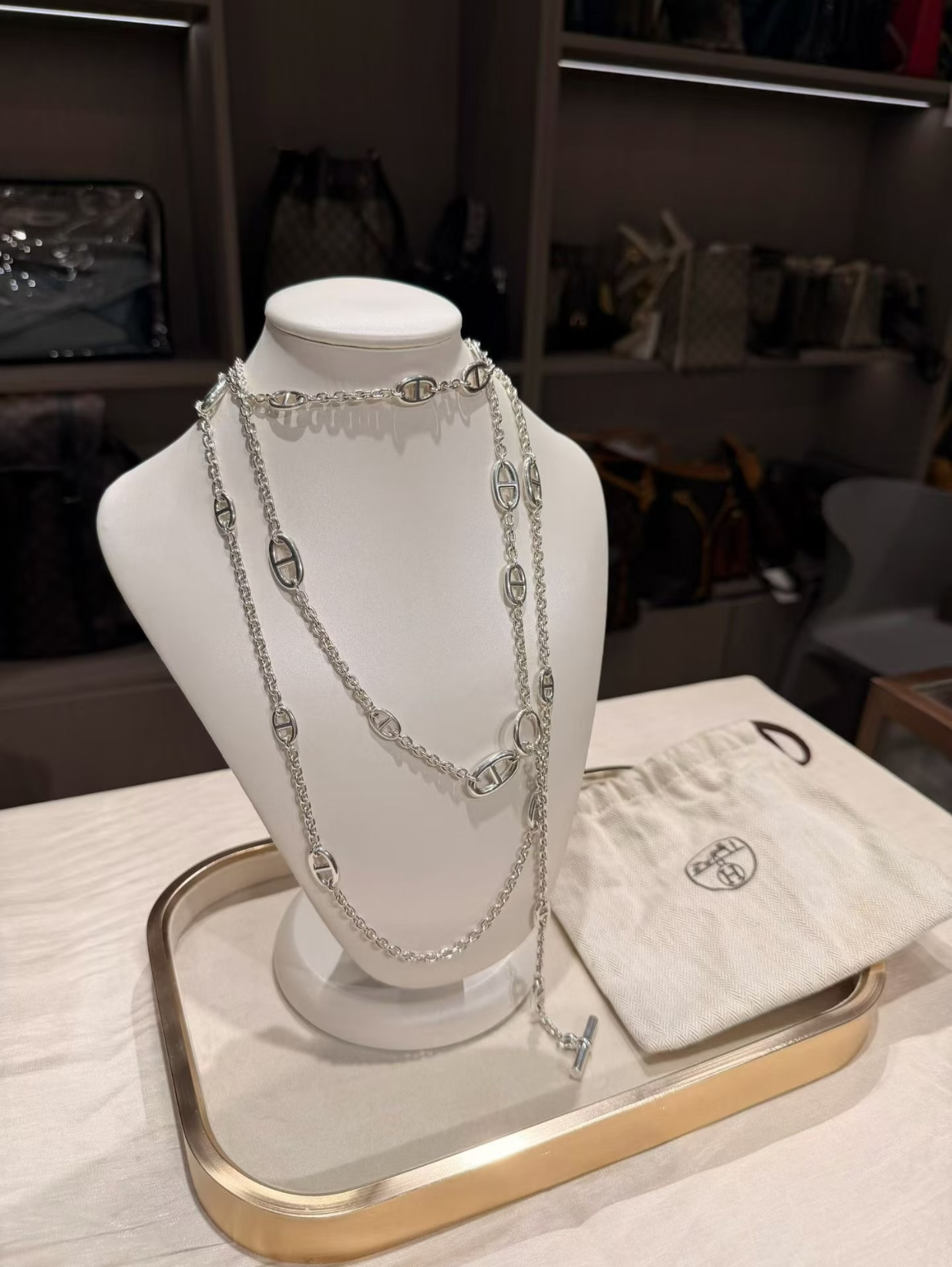 [Glow Jewelry]Classic Silver Sweater Chain