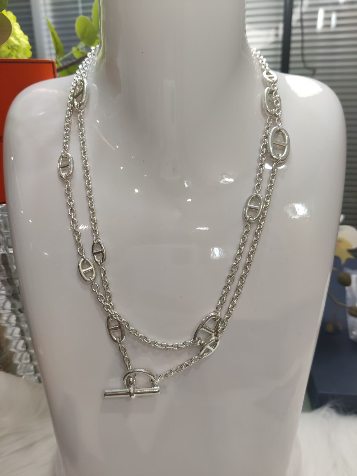 [Glow Jewelry]Classic Silver Sweater Chain