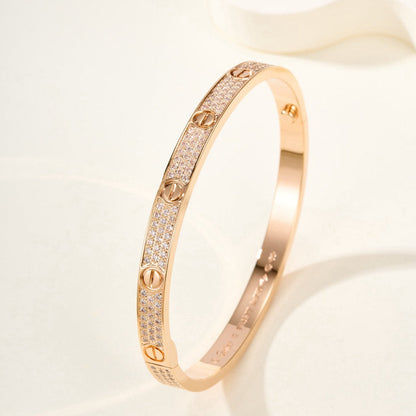 ¡®Glow Jewelry¡¯LOVE BRACELET 4.8MM DIAMOND-PAVED